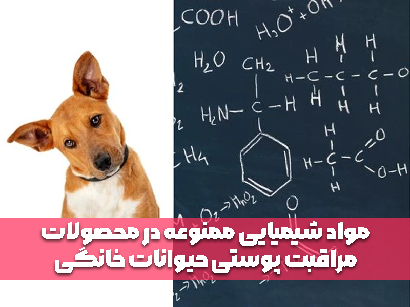 مواد شیمیایی ممنوعه در محصولات مراقبت پوستی حیوانات خانگی